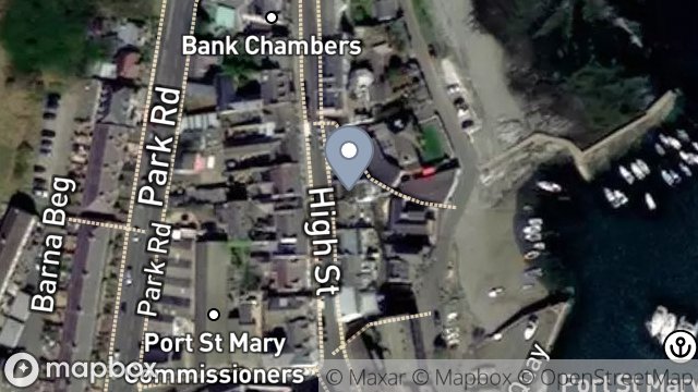 Map showing 12, HIGH STREET, PORT ST. MARY, ISLE OF MAN, IM9 5DR