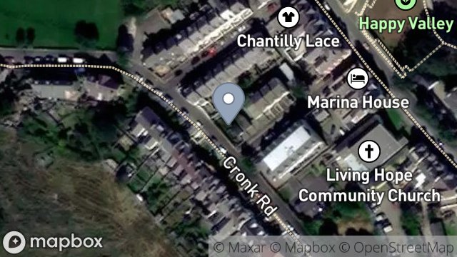 Map showing THIE LEEAH, GELLINGS AVENUE, PORT ST MARY, ISLE OF MAN, IM9 5BG