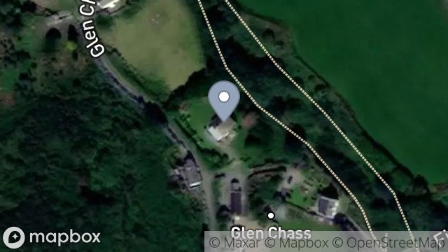 Map showing BRIARFIELD, GLEN CHASS ROAD, GLEN CHASS, PORT ST. MARY, ISLE OF MAN, IM9 5PL