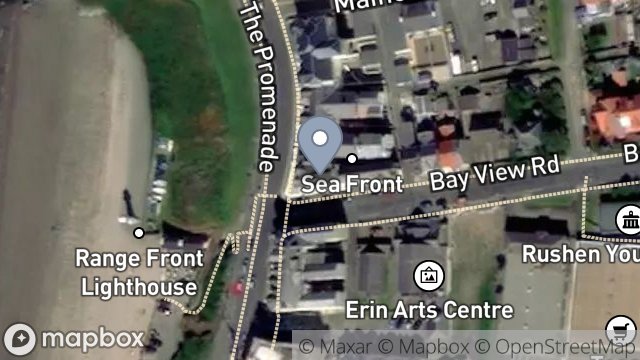Map showing BAY VIEW HOTEL, PROMENADE, PORT ERIN, ISLE OF MAN, IM9 6LE