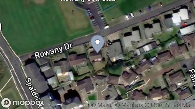 Map showing THE FAIRWAYS, ROWANY DRIVE, PORT ERIN, ISLE OF MAN, IM9 6LN