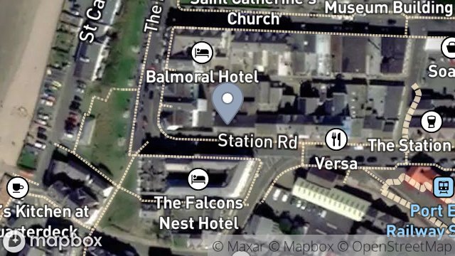 Map showing ISLAND HEARING, 1, STATION ROAD, PORT ERIN, ISLE OF MAN, IM9 6AE