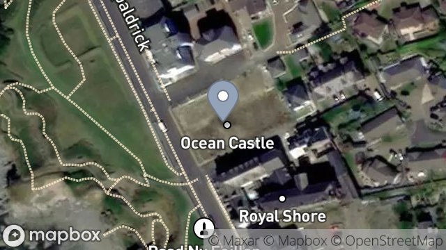 Map showing LAND NORTH OF ROYAL SHORE APARTMENTS, PROMENADE, PORT ERIN, ISLE OF MAN, IM9 6LU