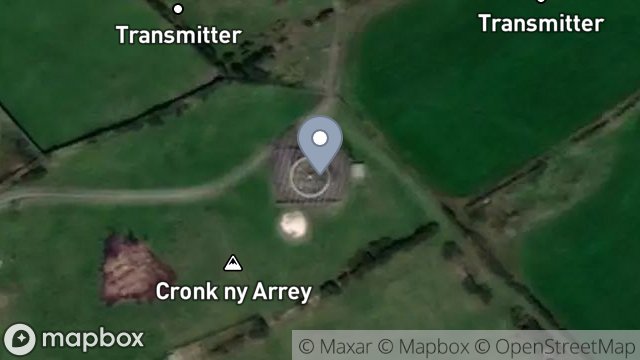 Map showing RADIO STATION NATS, LANE FROM CRONK Y WATCH TO RADIO STATION, CREGNEASH, ISLE OF MAN, IM9 5PX