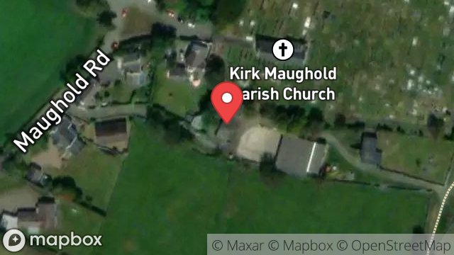 Map showing STORE, BALDROMMA MOOAR, LANE FROM HIBERNIA MAUGHOLD ROAD TO BALDROMMA MOAR, MAUGHOLD, ISLE OF MAN, IM7 1AT