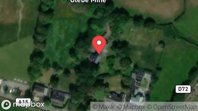 Map showing THE BARN, CHURCH ROAD, MAUGHOLD, ISLE OF MAN, IM7 1AS