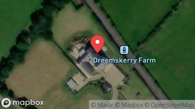 Map showing DREEMSKERRY FARM, LEWAIGUE ROAD, DREEMSKERRY, RAMSEY, ISLE OF MAN, IM7 1BF