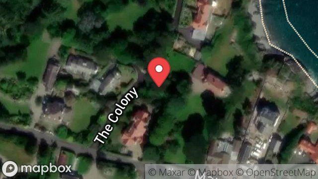 Map showing PART OF GARDEN OF, SHAN VALLAH, THE COLONY, PORT LEWAIGUE, RAMSEY, ISLE OF MAN, IM7 1AL