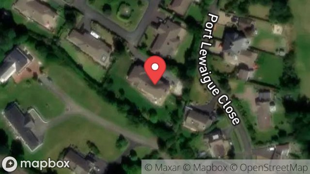 Map showing 3, COOILUSHTEY, CHURCH ROAD, PORT LEWAIGUE, RAMSEY, ISLE OF MAN, IM7 1AQ