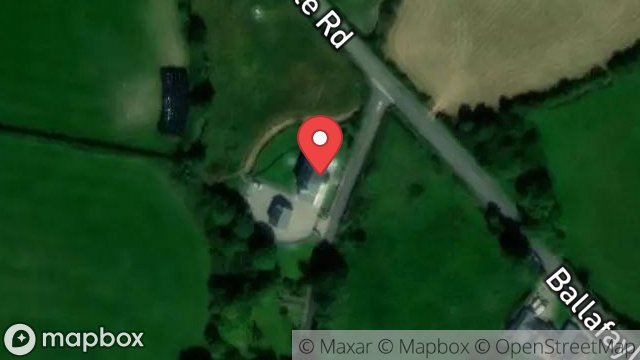 Map showing SARAHS COTTAGE, BALLAGLASS GLEN ROAD, CORNAA, RAMSEY, ISLE OF MAN, IM7 1EH