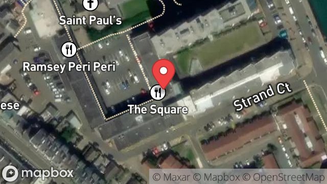 Map showing VIKING APARTHOTEL, ST PAULS SQUARE, RAMSEY, ISLE OF MAN, IM8 1LE