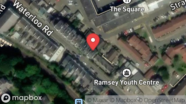 Map showing 35, COOIL-NY-MARREY, WATERLOO ROAD, RAMSEY, ISLE OF MAN, IM8 1EQ
