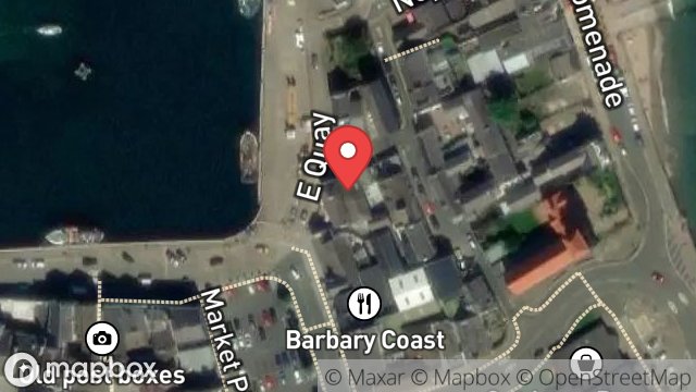 Map showing HARBOUR BISTRO, SHIPDESIGN HOUSE, EAST QUAY, RAMSEY, ISLE OF MAN, IM8 1BA