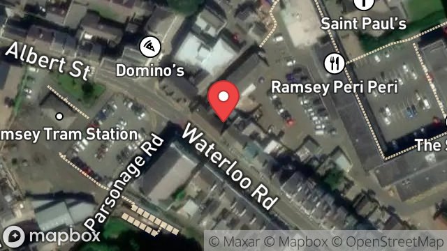 Map showing 5, COOIL-NY-MARREY, WATERLOO ROAD, RAMSEY, ISLE OF MAN, IM8 1EF