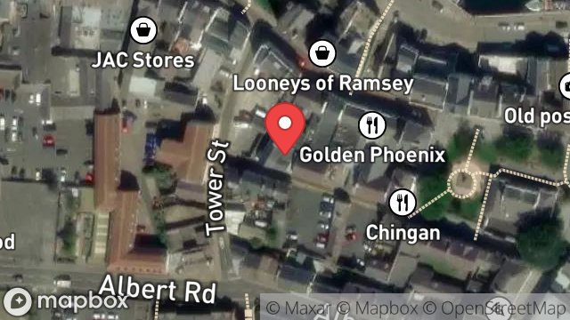 Map showing 10, WATER STREET, RAMSEY, ISLE OF MAN, IM8 1JP
