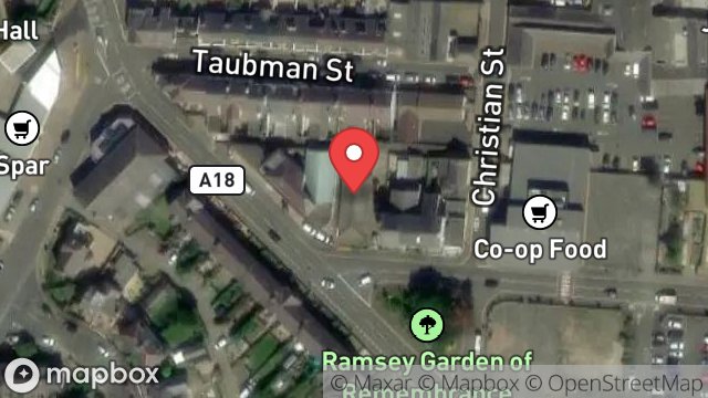Map showing JADAR, 1, ALBERT ROAD, RAMSEY, ISLE OF MAN, IM8 2EL