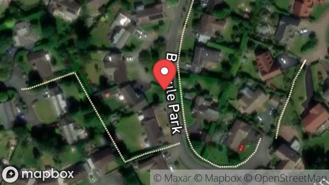 Map showing STREET RECORD, C1381, RAMSEY, ISLE OF MAN, IM8 2BR