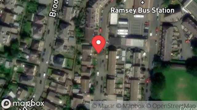 Map showing STREET RECORD, WESTBOURNE CLOSE, RAMSEY, ISLE OF MAN, IM8 2ES