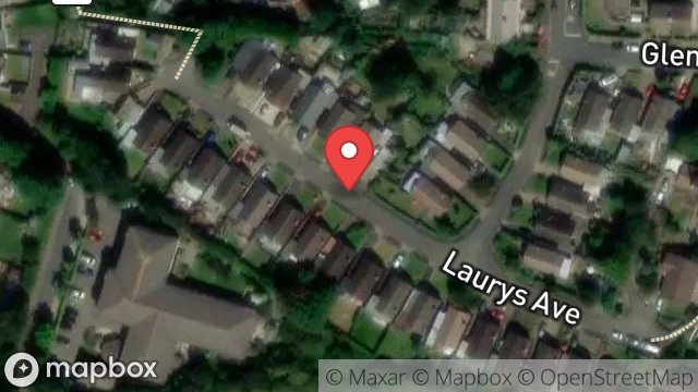 Map showing STREET RECORD, LAURYS AVENUE, RAMSEY, ISLE OF MAN, IM8 2HE