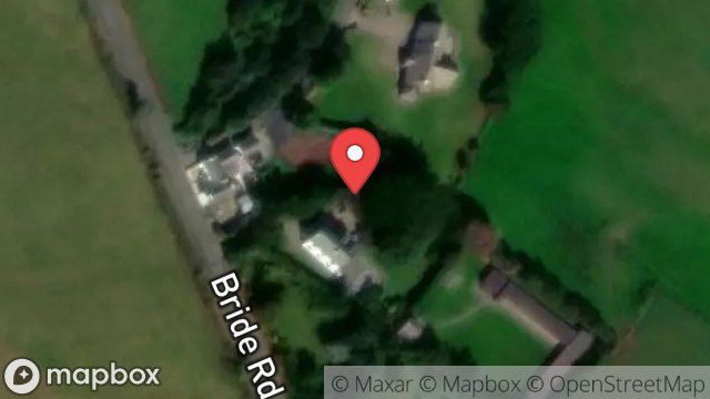 Map showing CATTERY, BOODEE BEG, BRIDE ROAD, BRIDE, ISLE OF MAN, IM7 4AF