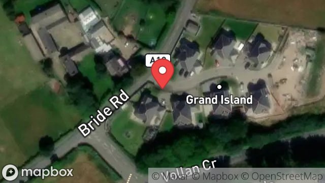 Map showing SITE OF FORMER GRAND ISLAND HOTEL, BRIDE ROAD, RAMSEY, ISLE OF MAN, IM8 3UN