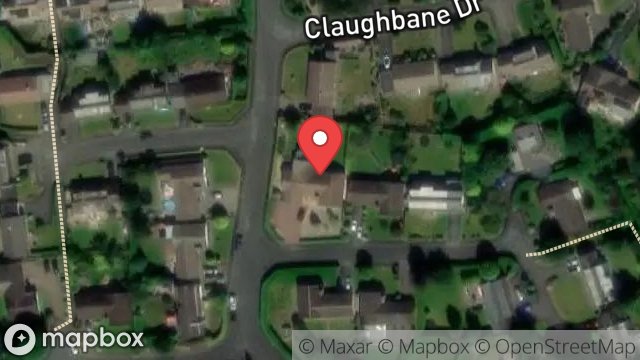Map showing 44, CLAUGHBANE DRIVE, RAMSEY, ISLE OF MAN, IM8 2BJ