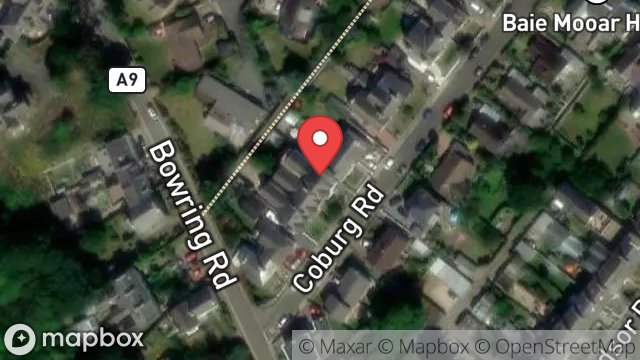 Map showing 3A, COBURG ROAD, RAMSEY, ISLE OF MAN, IM8 3EH
