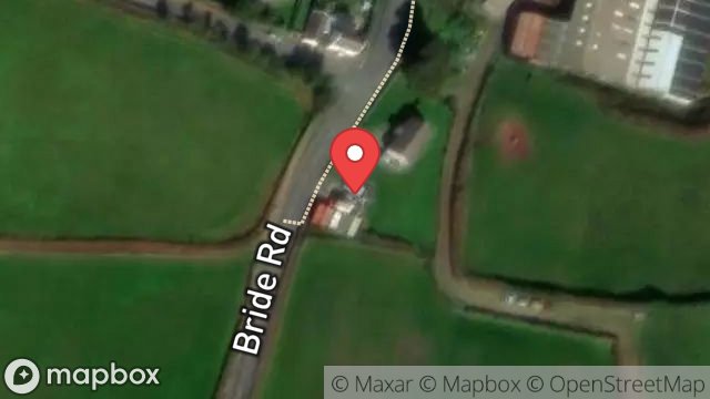 Map showing FORMER AYRE MOWERS SITE, BRIDE ROAD, BRIDE, ISLE OF MAN, IM7 4AT
