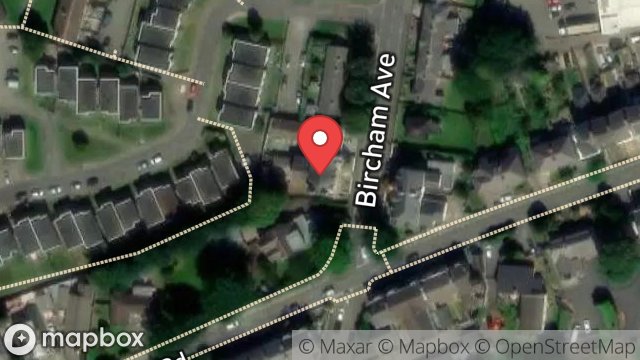 Map showing DALVEEN, BIRCHAM AVENUE, RAMSEY, ISLE OF MAN, IM8 2LY
