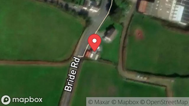 Map showing AYRE MOWERS, ACCESS TO THIE AIN AND AYRE MOWERS FROM BRIDE ROAD, BRIDE, ISLE OF MAN, IM7 4AT