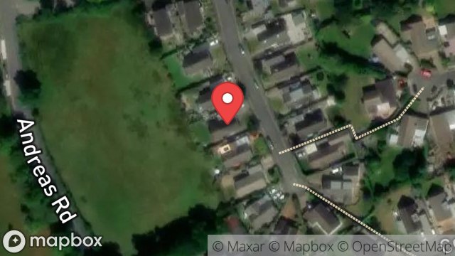 Map showing 5, RHEAST MOOAR CLOSE, RAMSEY, ISLE OF MAN, IM8 3LT
