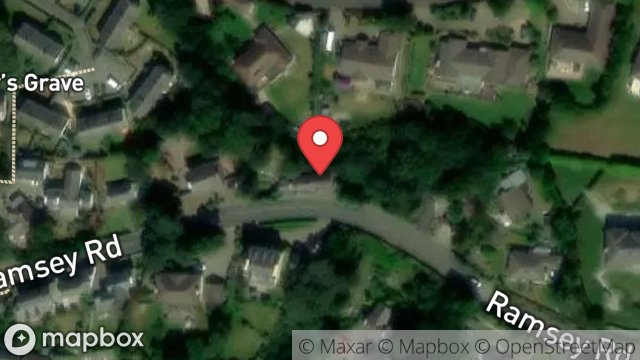 Map showing KING ORRY COTTAGE, RAMSEY ROAD, LAXEY, ISLE OF MAN, IM4 7PT