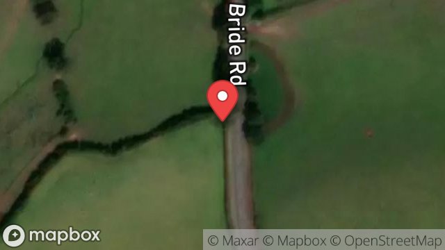 Map showing PART OF FIELD 110992, BRIDE ROAD, BRIDE, ISLE OF MAN, IM7 4AS