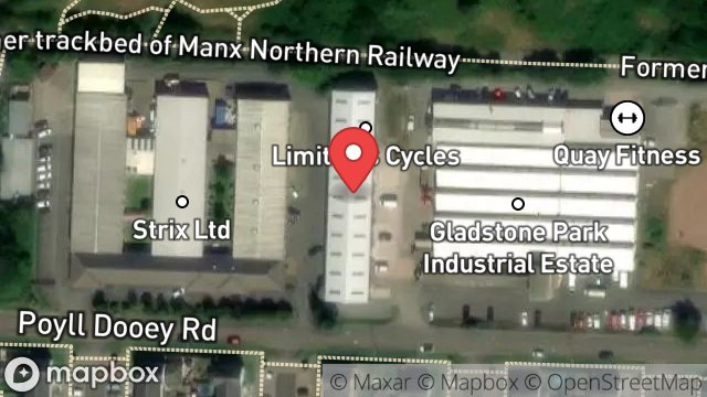 Map showing UNIT 24, GLADSTONE PARK INDUSTRIAL ESTATE, RAMSEY, ISLE OF MAN, IM8 2LA