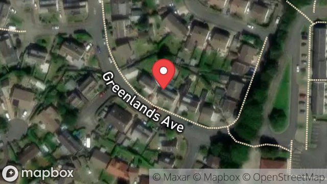 Map showing 71, GREENLANDS AVENUE, RAMSEY, ISLE OF MAN, IM8 2PQ