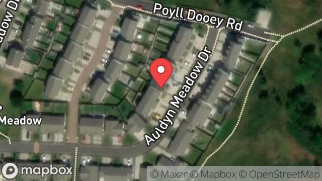 Map showing FIELD 134274, AULDYN MEADOW DRIVE, RAMSEY, ISLE OF MAN, IM8 2TR