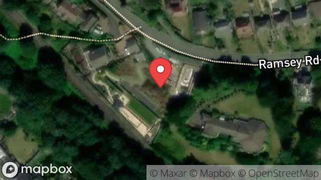 Map showing LAND ADJOINING SOUTH COURT, RAMSEY ROAD, LAXEY, ISLE OF MAN, IM4 7PY