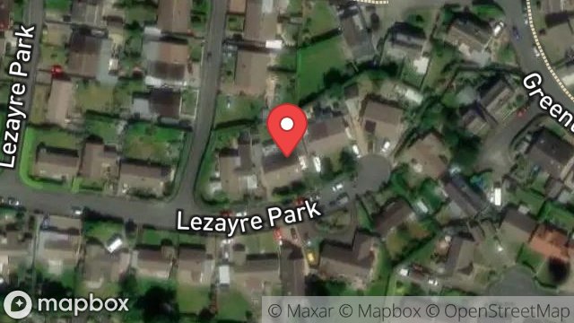 Map showing 77, LEZAYRE PARK, RAMSEY, ISLE OF MAN, IM8 2PU