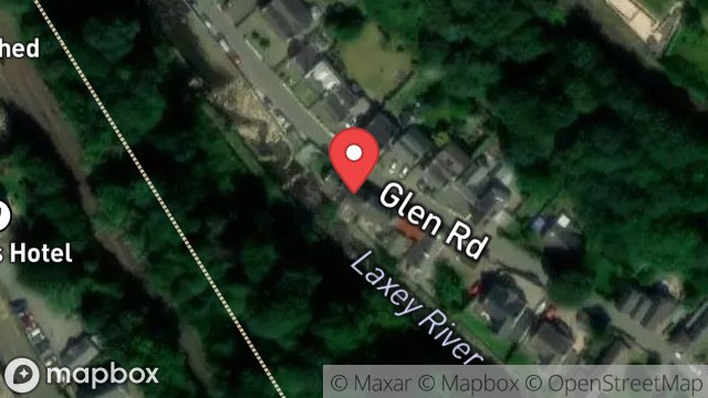 Map showing 2, VICTORIA TERRACE, GLEN ROAD, LAXEY, ISLE OF MAN, IM4 7AW