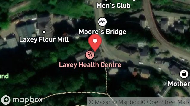 Map showing YE OLD COACH AND HORSES, NEW ROAD, LAXEY, ISLE OF MAN, IM4 7BF