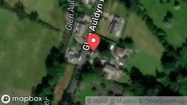 Map showing OLD CHAPEL, GLEN AULDYN, RAMSEY, ISLE OF MAN, IM7 2AE