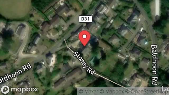 Map showing HIGHFIELD, STONEY ROAD, LAXEY, ISLE OF MAN, IM4 7NB