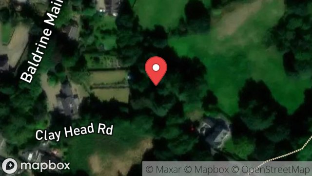 Map showing LAND AT, PINE LODGE, CLAY HEAD ROAD, BALDRINE, ISLE OF MAN, IM4 6DH