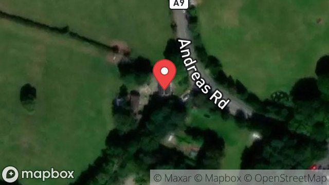 Map showing AUST VEG, AUST LANE, AUST, RAMSEY, ISLE OF MAN, IM7 4EG