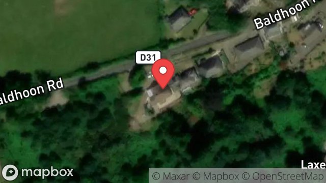 Map showing PINE LODGE, BALDHOON ROAD, LAXEY, ISLE OF MAN, IM4 7NA