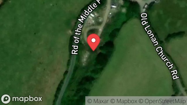 Map showing FIELD 614795, BALLAMENAGH ROAD, BALDRINE, ISLE OF MAN, IM4 6AH