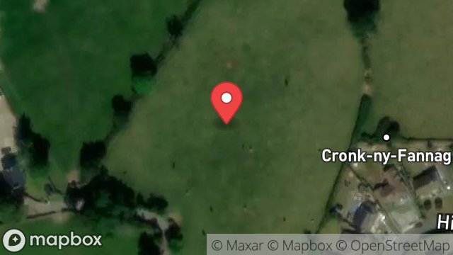 Map showing FIELD 612727, BALDRINE ROAD, BALDRINE, ISLE OF MAN, IM4 6EE