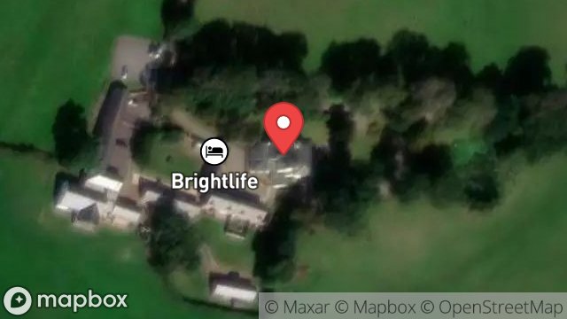 Map showing BRIGHTLIFE, BALLALHEANEY, ANDREAS ROAD, ANDREAS, ISLE OF MAN, IM7 4EN