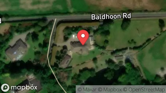 Map showing GANDERS, BALDHOON ROAD, BALDHOON, LAXEY, ISLE OF MAN, IM4 7QH