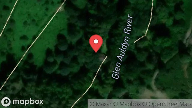 Map showing DONALDS COTTAGE, GLEN AULDYN, RAMSEY, ISLE OF MAN, IM7 2AH